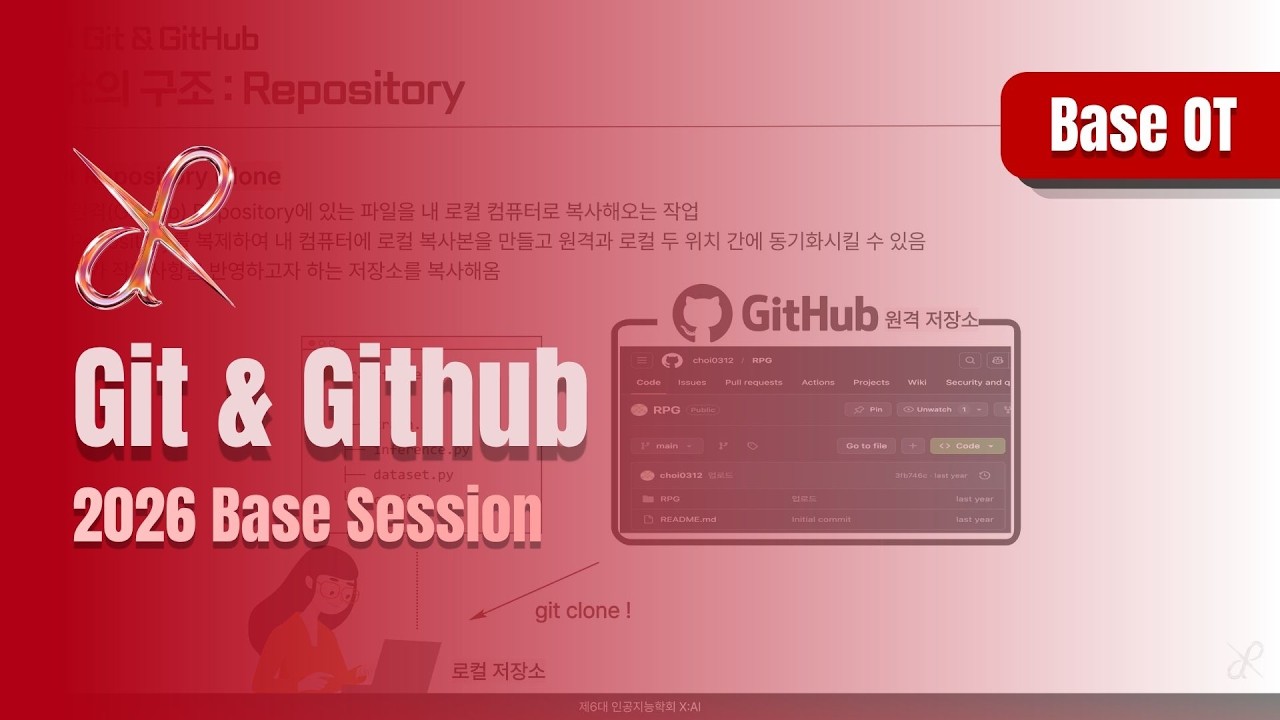 2026년도 BASE SESSION OT - Git & Github - YouTube