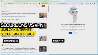 Setting Secure DNS Windows 11 and Chrome setting no need VPN