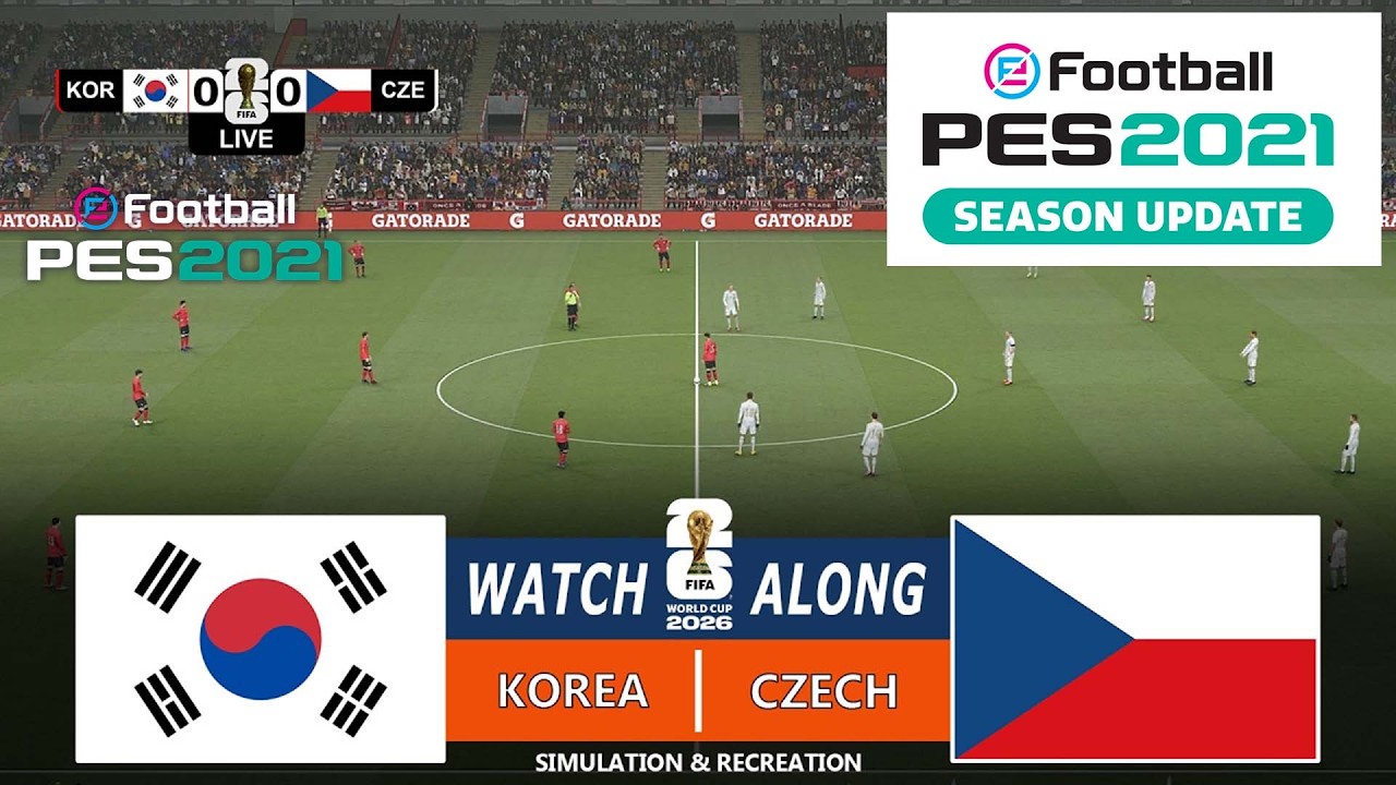 South Korea vs Czech Republic | World Cup 2026 | PES 21 Video Game - Simulation