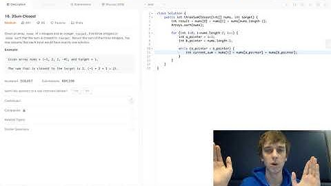 LeetCode 3Sum Closest Explained - Java