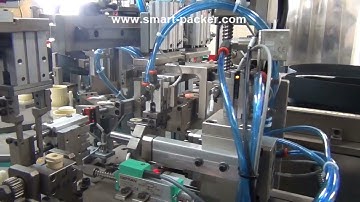 Automatic rubber valve assembling machine ring assembling line with rejection system