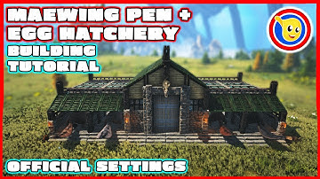 Ark: Genesis 2 - How To Build A Maewing Pen w/ Egg Hatchery | Building Tutorial | Official Settings