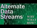 Alternate data streams on windows ntfs