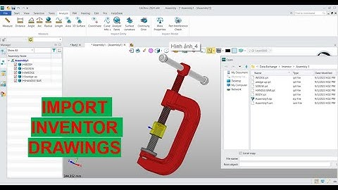 Import/Open INVENTOR drawings in ZW3D/CADBro