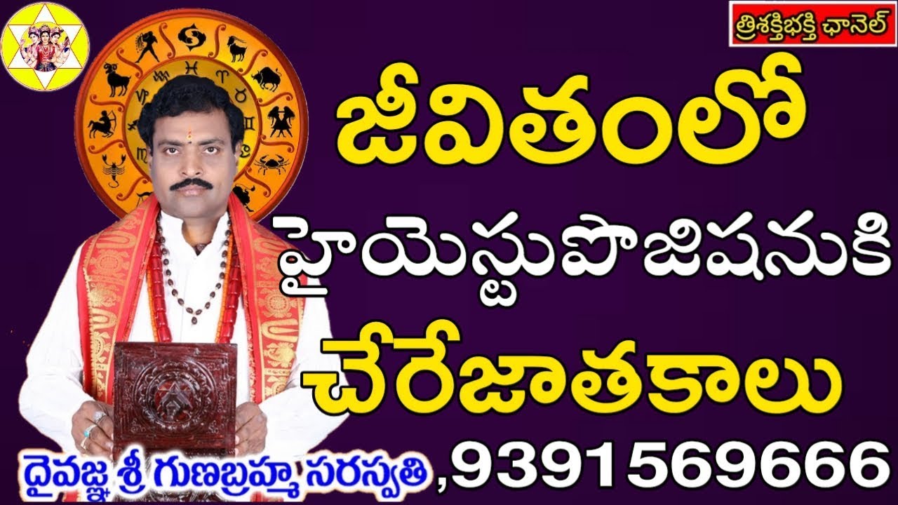 HIGHEST CAREER HOROSCOPE...||కెరియర్ పరంగాగొప్పస్తాయికివచ్చే జాతకాలు...