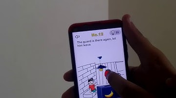 Brain Out Challenge Escape Room level 12 , the guard is there again, let him leave