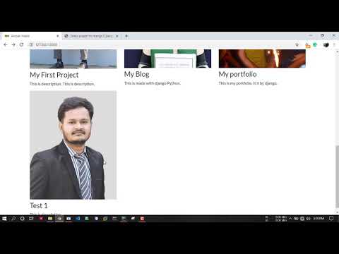 portfolio with python django