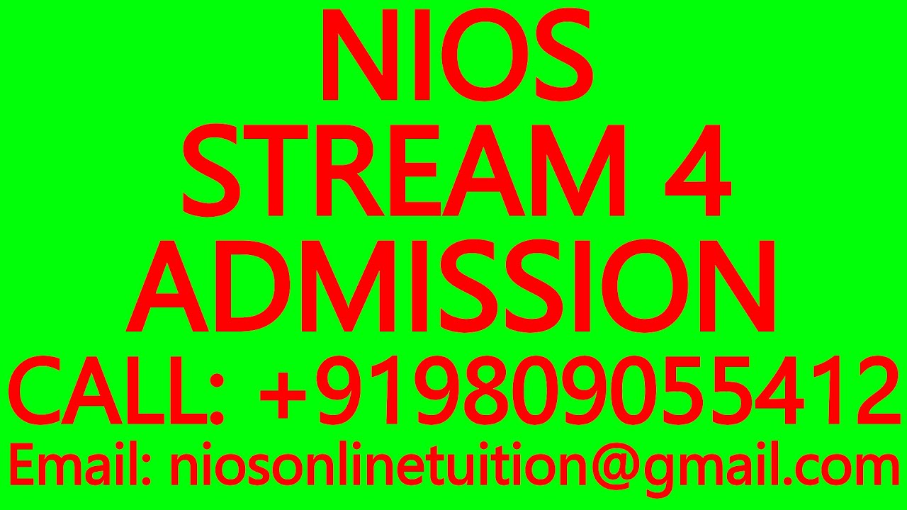 NIOS STREAM 4 ADMISSION- NIOS TRAINING- NIOS EXAM- NIOS CLASS 12 LIVE TUITION- MATHS,SCIENCE,PHYSICS