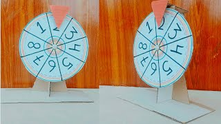 DIY Spinner Wheel / How To Make a Spinning Wheel Number / Easy And Simple