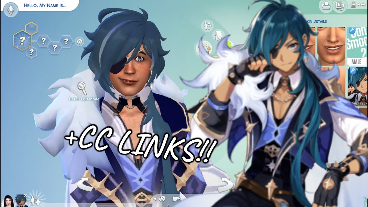 Sims 4 I Kaeya From Genshin Impact + CC Links YouTube