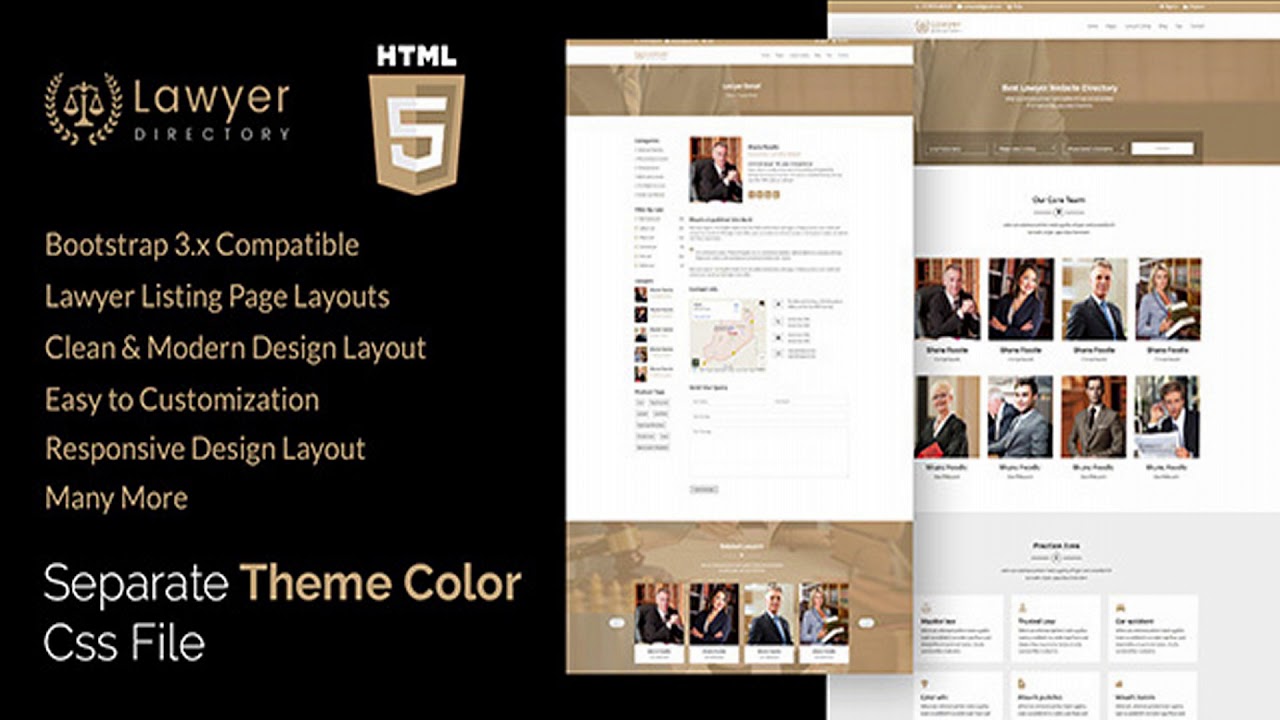 Aashi - Lawyers Listing and Law Firm HTML Template | Themeforest Website Templates and Themes