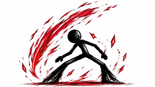 I Draw a Powerful Stickman With Red Energy | Stickman Figure Arts
