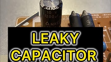 How To Diagnose Leaky Electrolytic  Capacitor Using Digital Multimeter