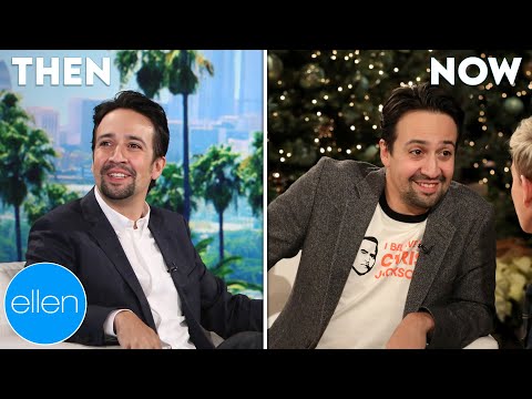 Then and now: lin-manuel miranda's first and last appearances on 'the ellen show'