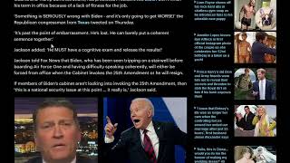 Former WH Physician Claims Biden is Unfit For Office, Approval Ratings PLUMMET