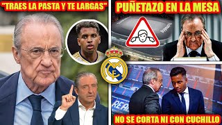 Florentino y su "TAJANTE" respuesta a Rodrygo con Pedrerol de por medio