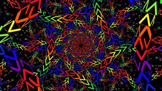 Colored Arrow Box Kaleidoscopic Mandalas Funky Background Visuals Envato 2K