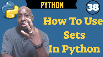 ✔ Python Tutorial Sets For Beginners