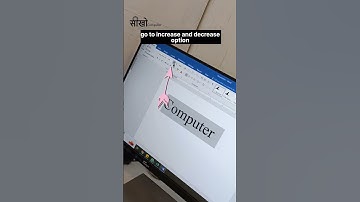 3 ways to decrease or increase the font size #shorts #computer #excel #seekhocomputer