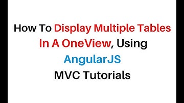 mvc multiple table in one view using angularjs asp.net c# 4.6