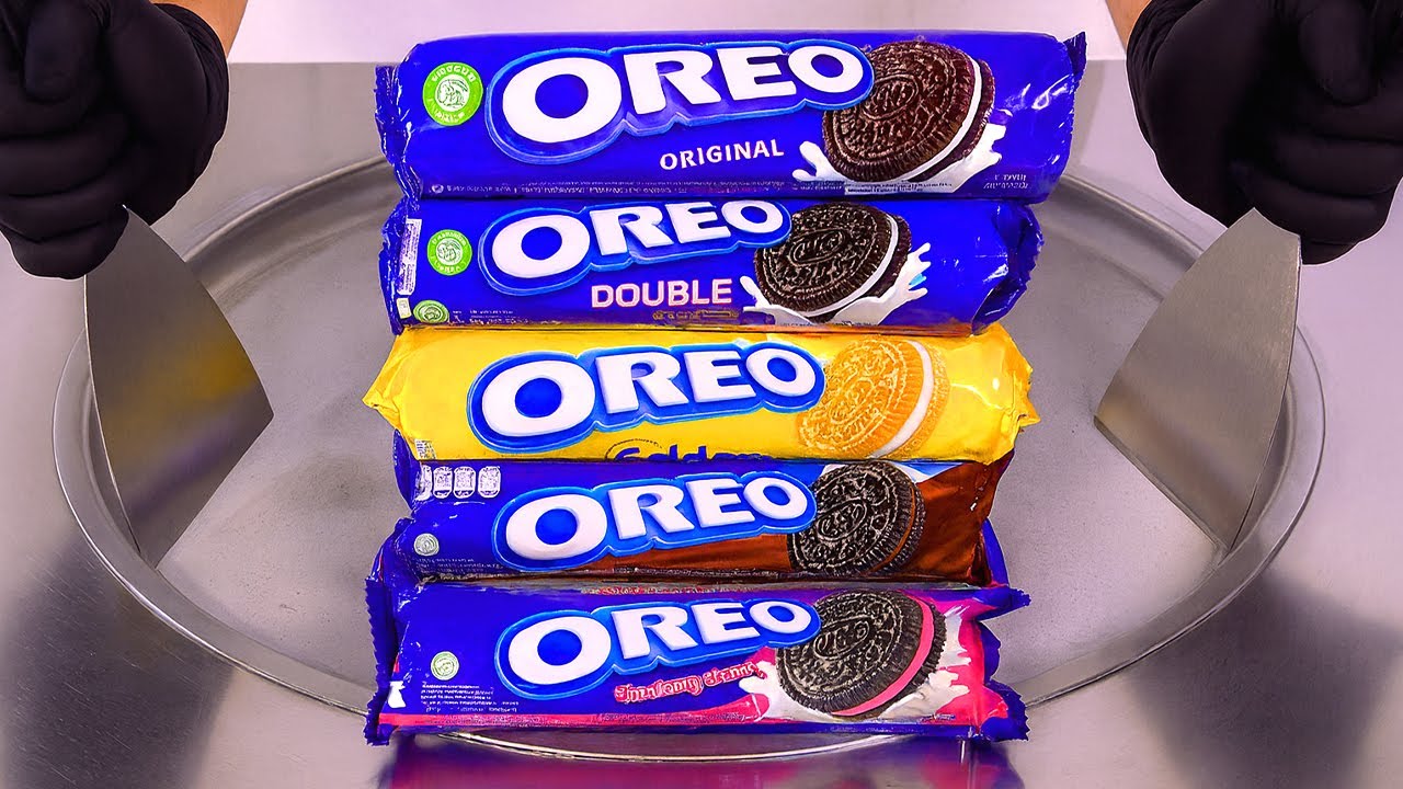 Massive OREO Mix - Ice Cream Rolls | ASMR