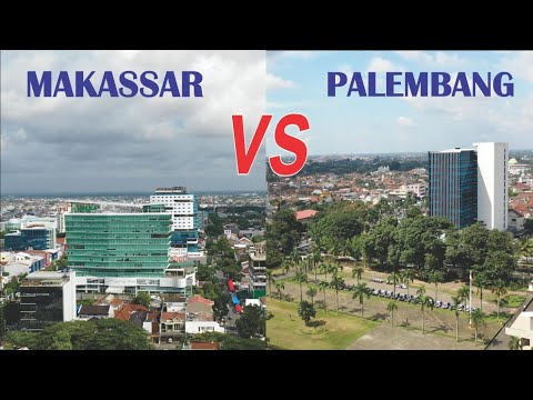 kota-makassar-vs-kota-palembang,-kota-metropolitan-di-sulawesi-selatan-dan-sumatera-selatan