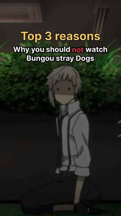 Top 3 reasons you should NOT watch BUNGOU STRAY DOGS #bungoustraydogs