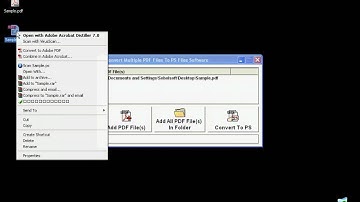 Sobolsoft com How To Use Convert Multiple PDF Files To PS Files Software