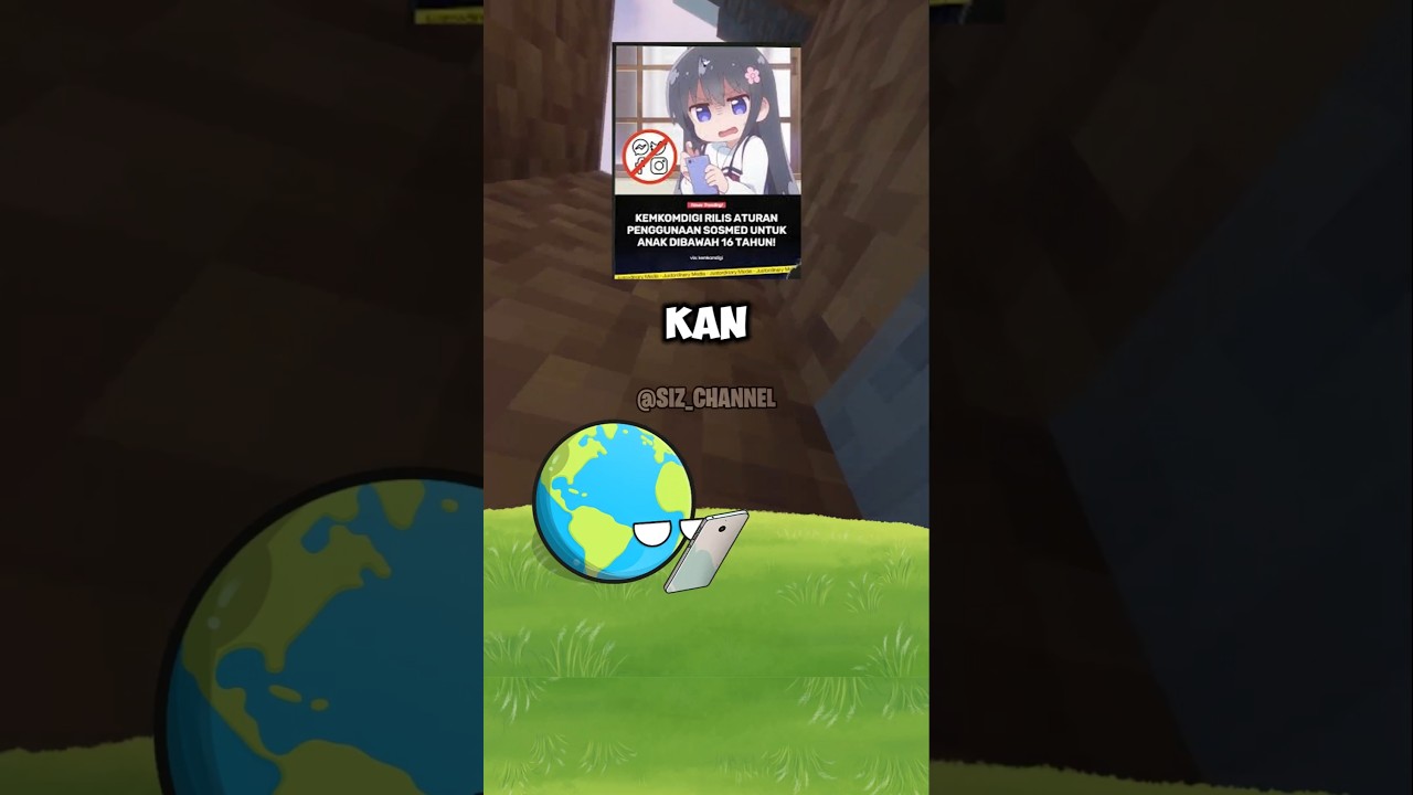 Aturan anak anak dilarang bermain sosmed #countryballs #shorts