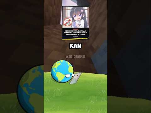 Aturan anak anak dilarang bermain sosmed #countryballs #shorts