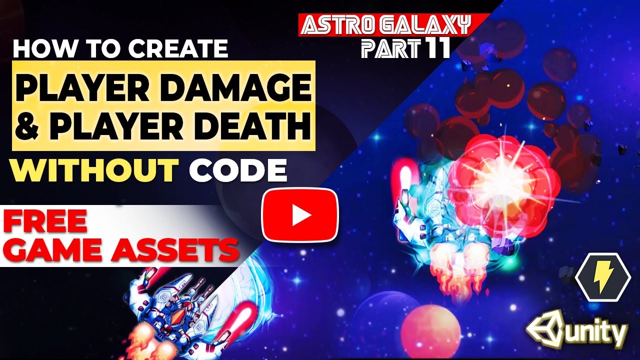 How to Damage the Player Health WITHOUT CODE - [Unity Bolt Tutorial ...