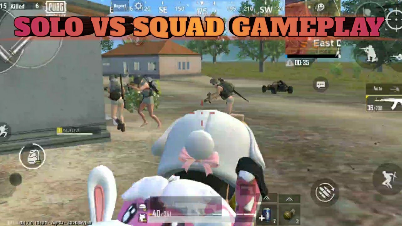 SOLO VS SQUAD GAMEPLAY PUBG MOBILE LITE - YouTube