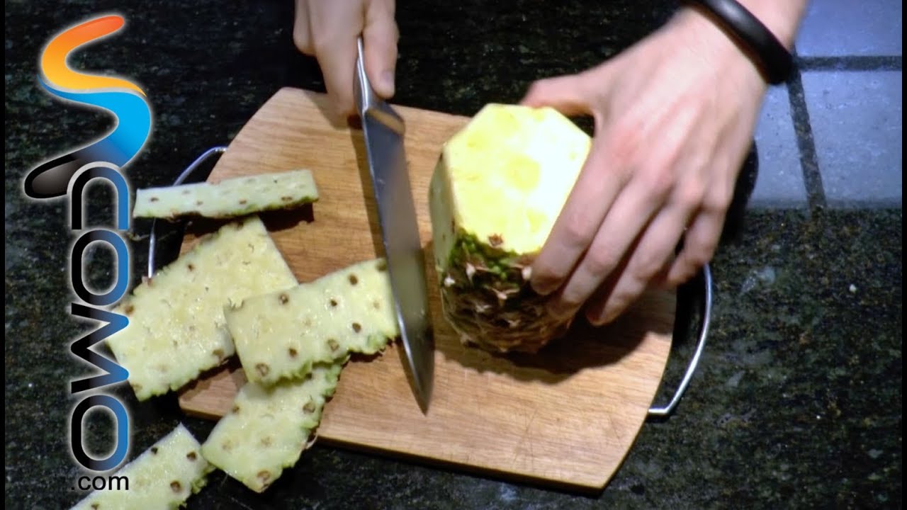 Cómo pelar una piña - trucos para pelar fruta - YouTube