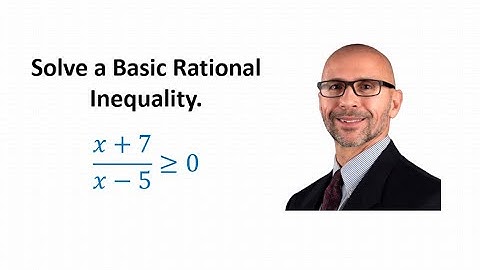 Solving a Basic Rational Inequality: Linear Over Linear (Greater Than or Equal)