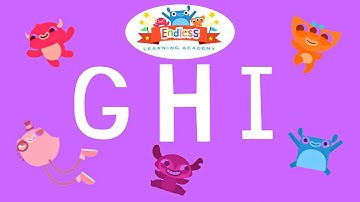 Endless Learning Academy | Endless Uppercase Alphabet with GHI | Basic Alphabet Learning for Kids