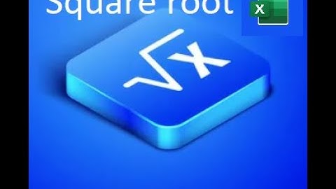 011. Easy alternative to SQRT (Square root function) √ | EXCEL