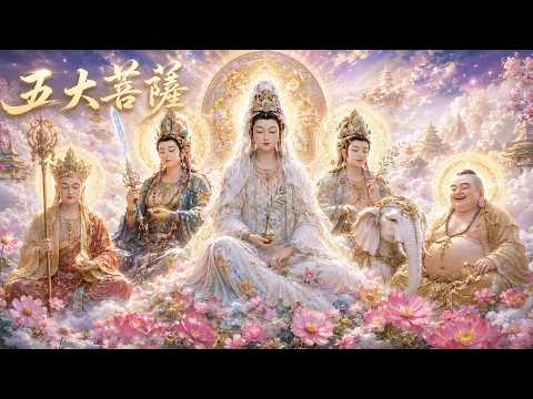 五大菩薩｜莊嚴佛曲讚頌觀世音、文殊、普賢、地藏與彌勒 YouTube 影片縮圖