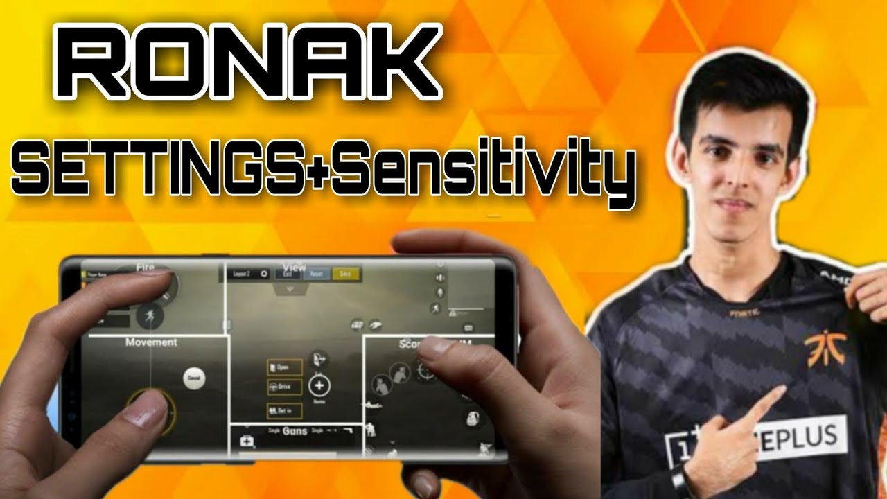 One Of The Best INDIAN Player [RONAK] Settings || Controls and ...