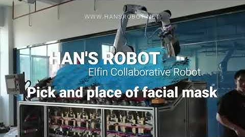 How to pick and place facial mask automatically?! Elfin cobot is the perfect answer!
