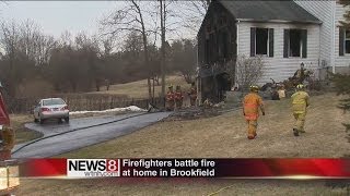 Fire rips through Brookfield home