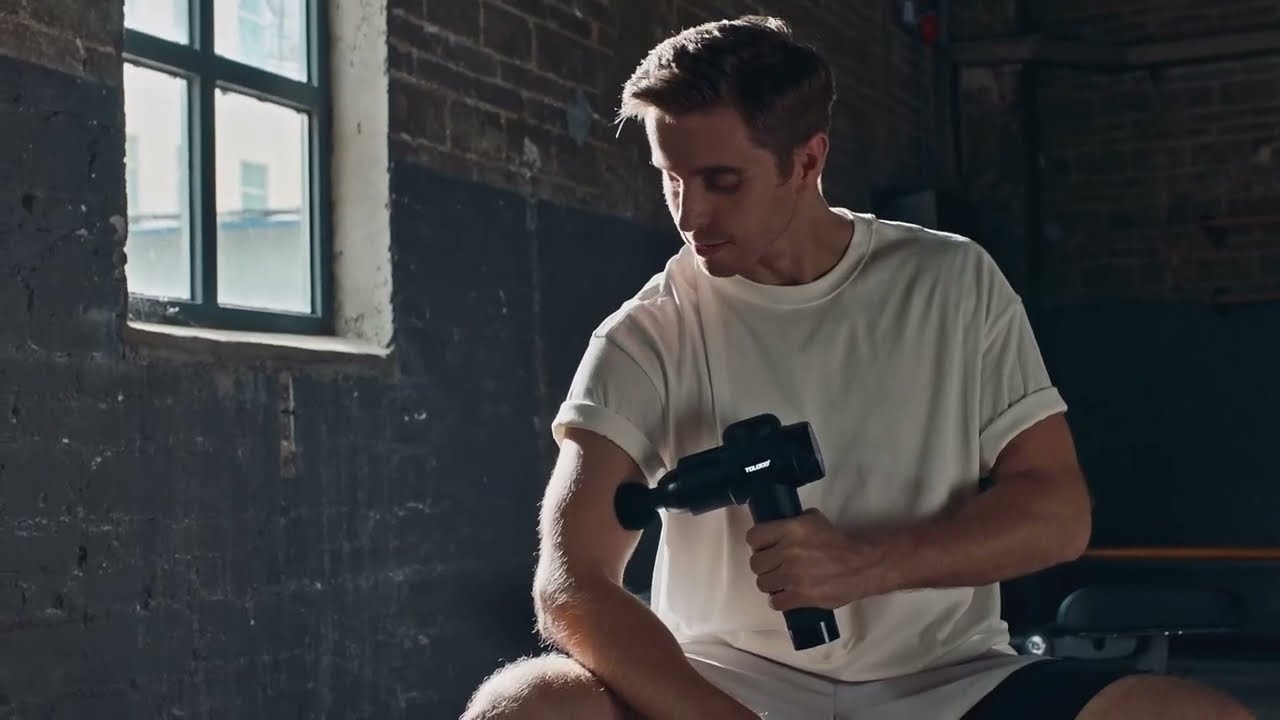 TOLOCO Massage Gun Deep Tissue, Back Massage Gun for Athletes for Pain Relief, Percussion via amazon