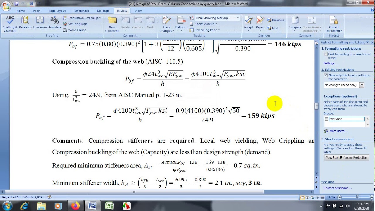 Connection Design of Steel Structures (Beam - Column Continuous ...