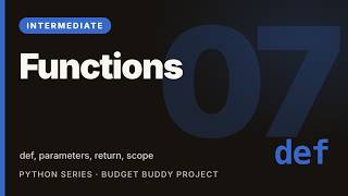 Python Functions Tutorial: def, Parameters, return, *args & Default Values | Python Part 7