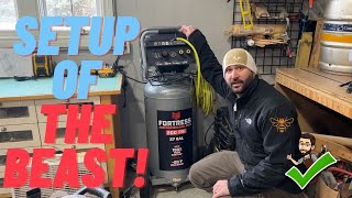 Setup Of Fortress Vertical Air Compressor