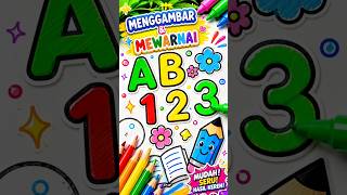 Gambar Warnai Angka 1 2 3 🎨 #menggambar #mewarnai