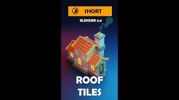 🏠 Stylized Roof Tiles - Blender tutorial #blender3d #blender #3dmodeling #shorts
