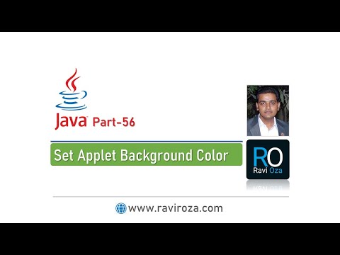 Java Part-56 | How to Set Applet Background Color (Gujarati)