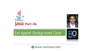 Java Part-56 | How to Set Applet Background Color (Gujarati)