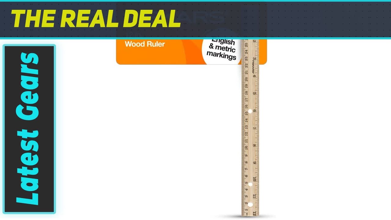 Fiskars Wood Ruler - The Ultimate Tool for Precision Crafting - YouTube