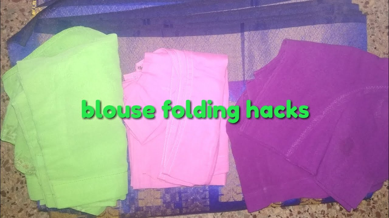 Space saving blouse foldingBlouse folding hacksBlouse folding tricks